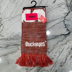 Ohio State Buckeyes Scarf Knit Team Logo FOCO Collegiate Licensed NWT